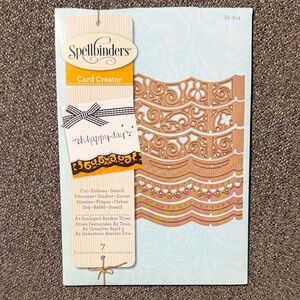Spellbinders Borderabilities Card Creator Dies A2 Scalloped Borders Three S5-214
